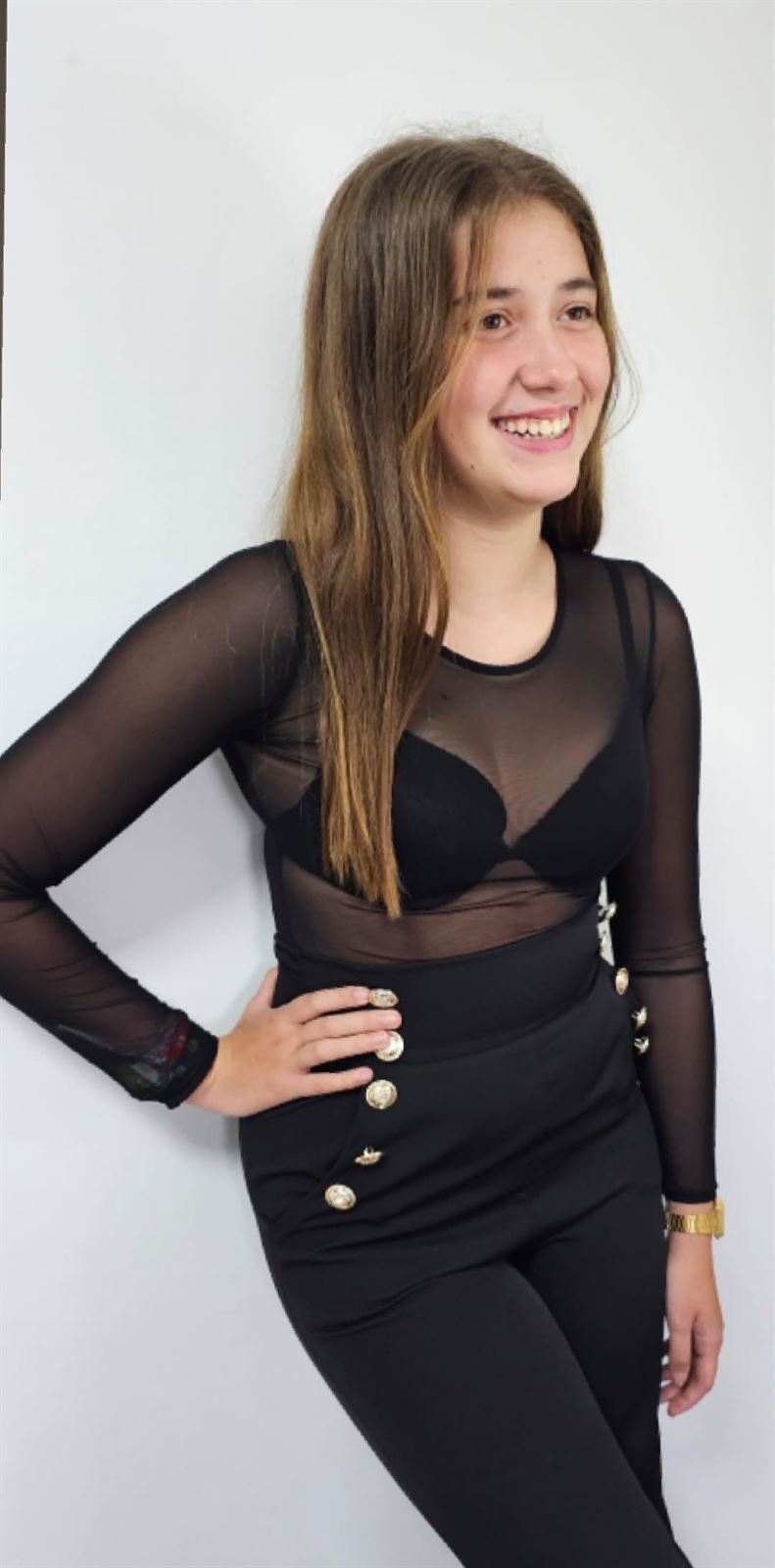 Body transparente negro - Imagen 3