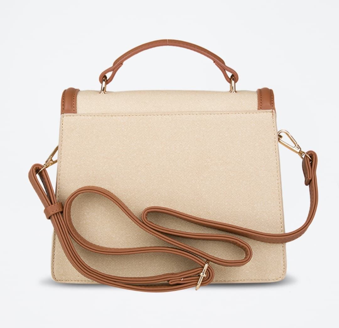 Bolso Polo Club Beige Y Marrón - Imagen 5