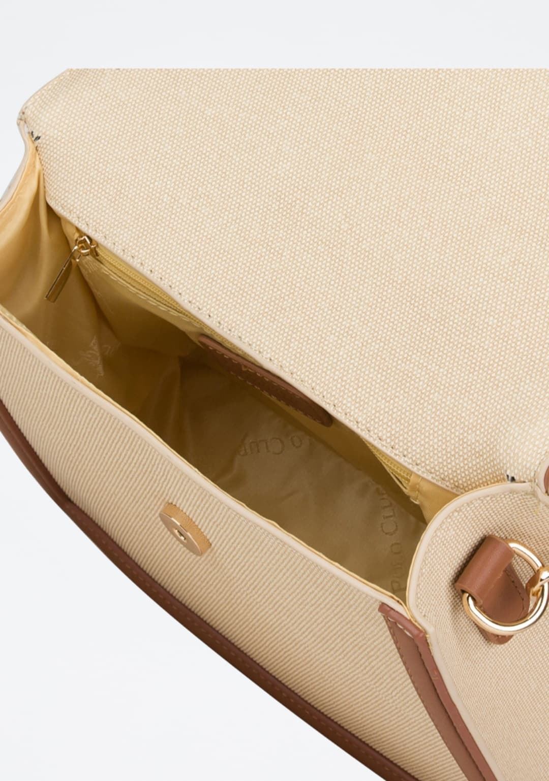Bolso Polo Club Beige Y Marrón - Imagen 6