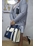 Bolso Tote Polo Club Beige Y Azul - Imagen 2