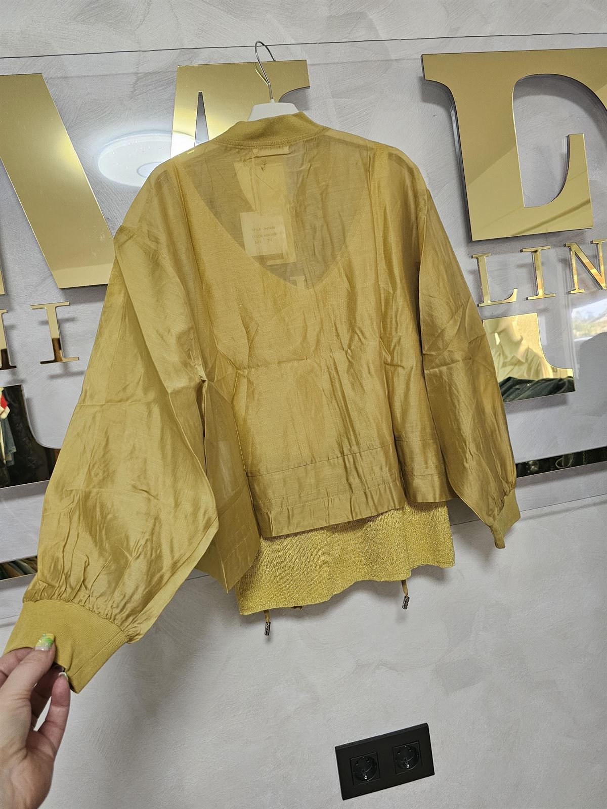 Bomber Tencel Mostaza - Imagen 10
