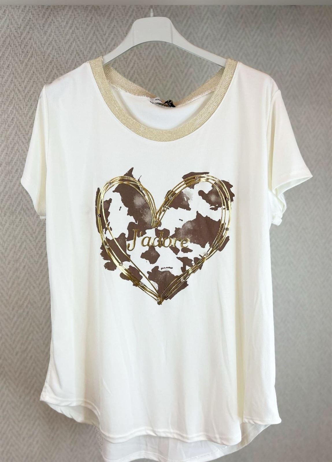 Camiseta Corazón Jadore Cow - Imagen 6