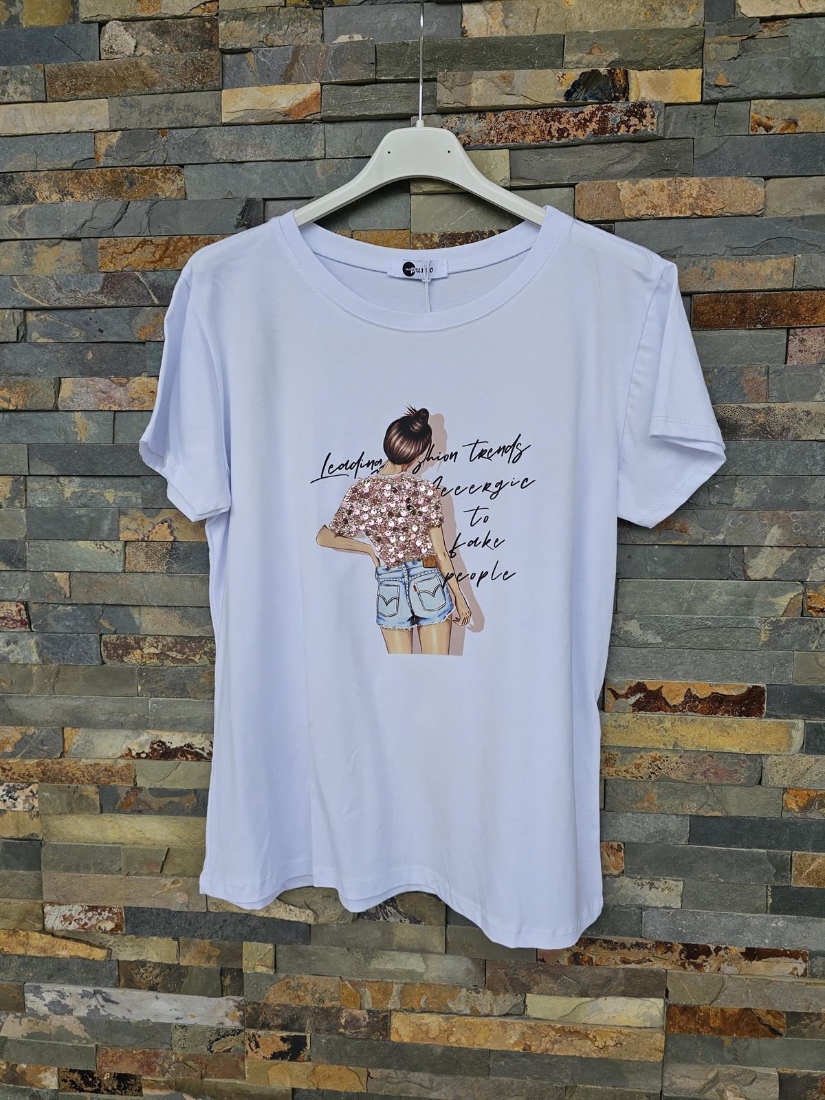 Camiseta Laura Con Micro Lentejuelas - Imagen 2
