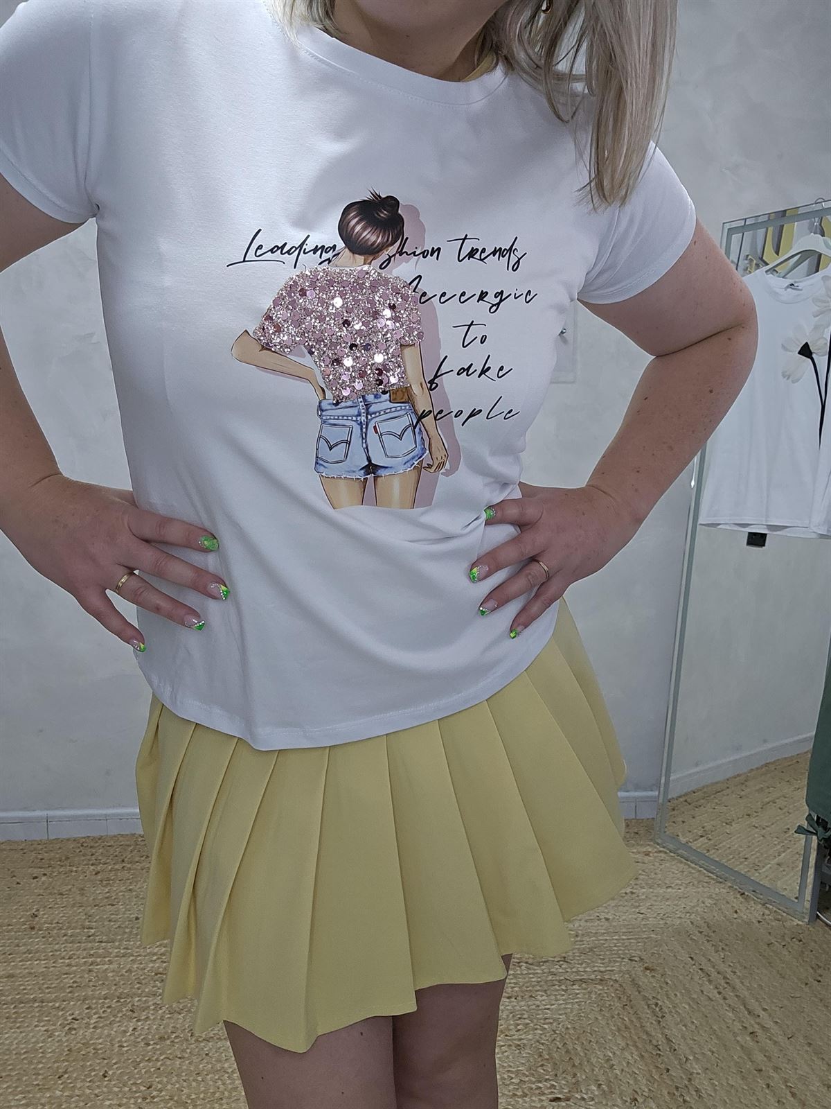 Camiseta Laura Con Micro Lentejuelas - Imagen 4