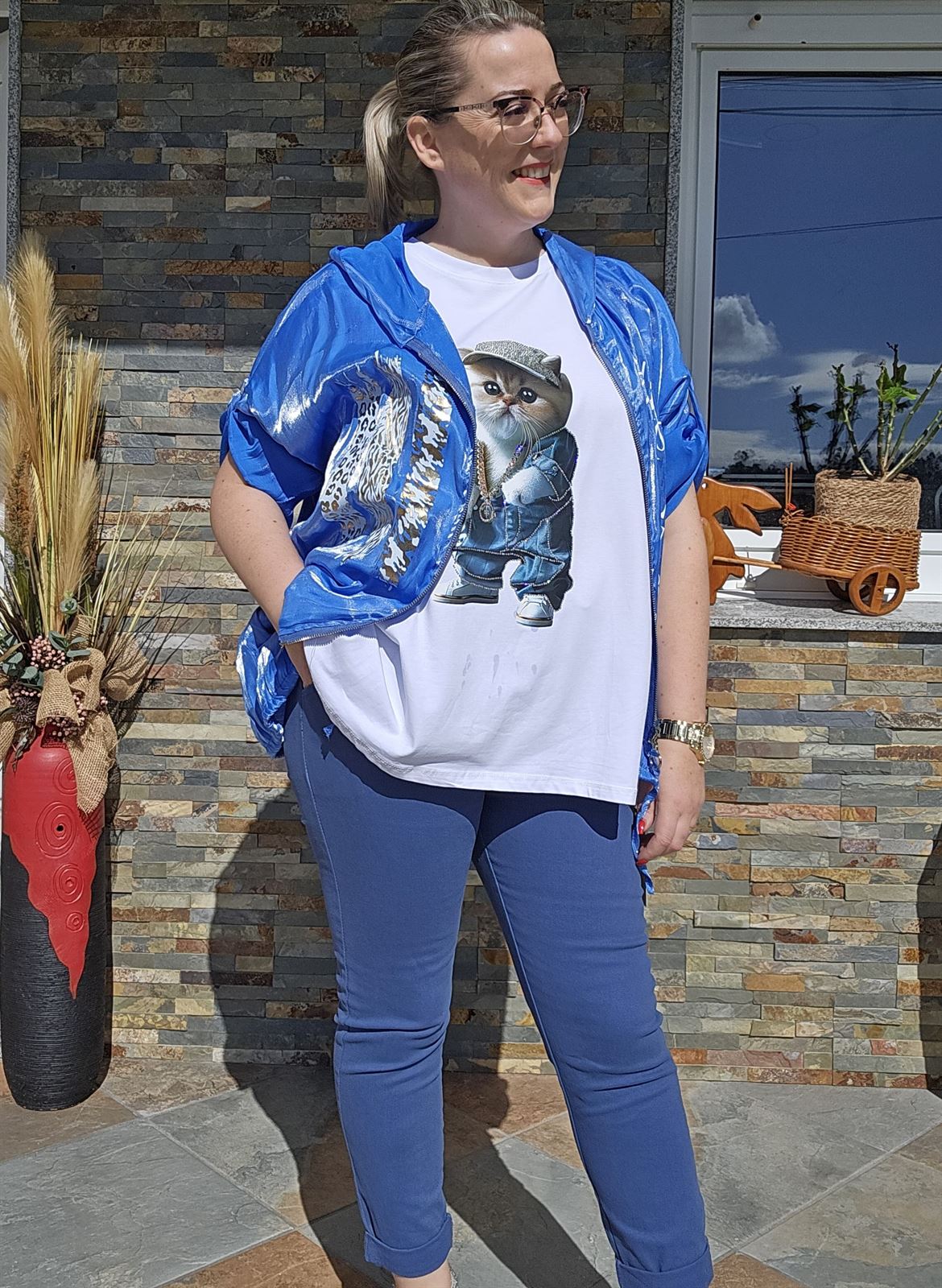 Camiseta Oversize Gatito Molón Brillo - Imagen 8
