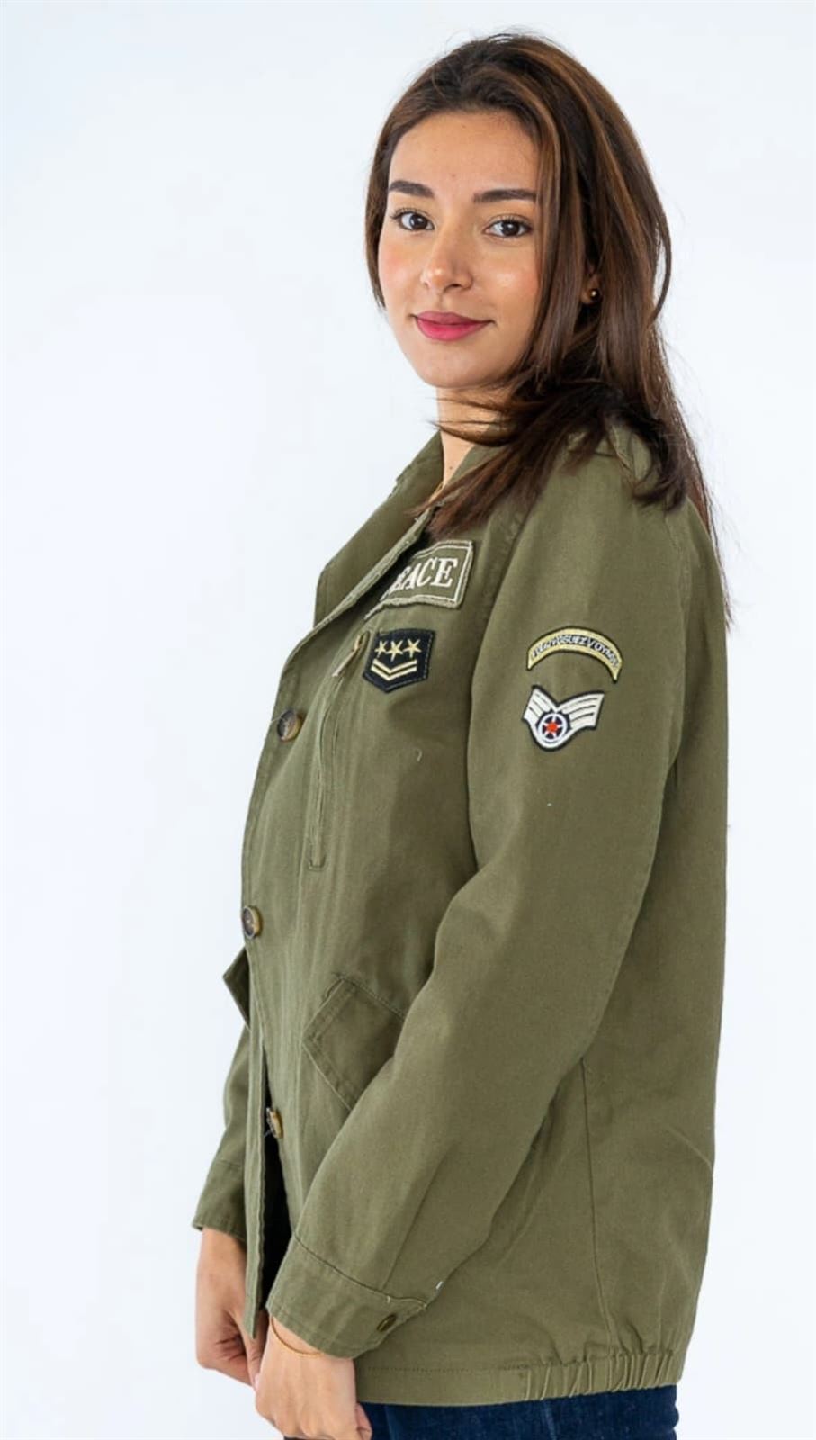 Chaqueta Militar Con Escudo y Placa - Imagen 7