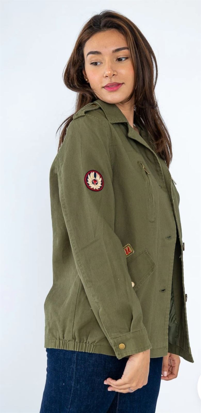 Chaqueta Militar Con Escudo y Placa - Imagen 8