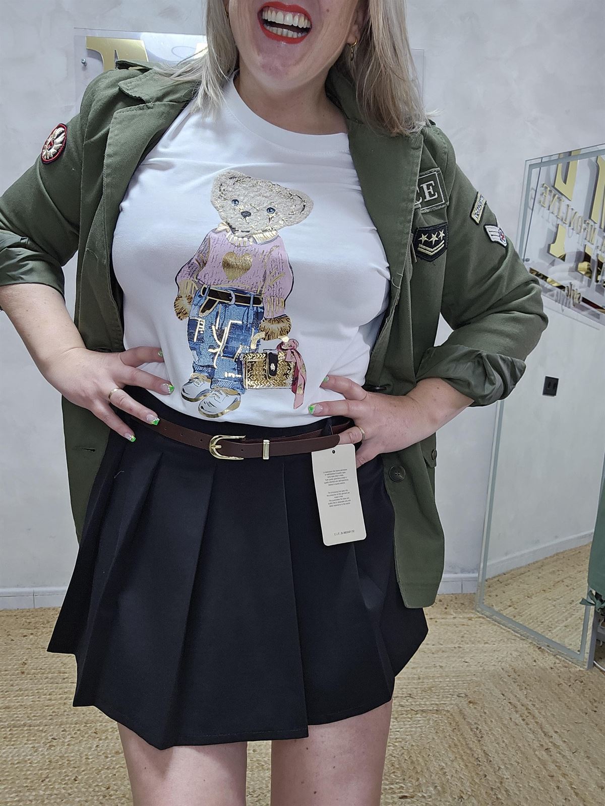 Falda Pantalón Tablas - Imagen 1