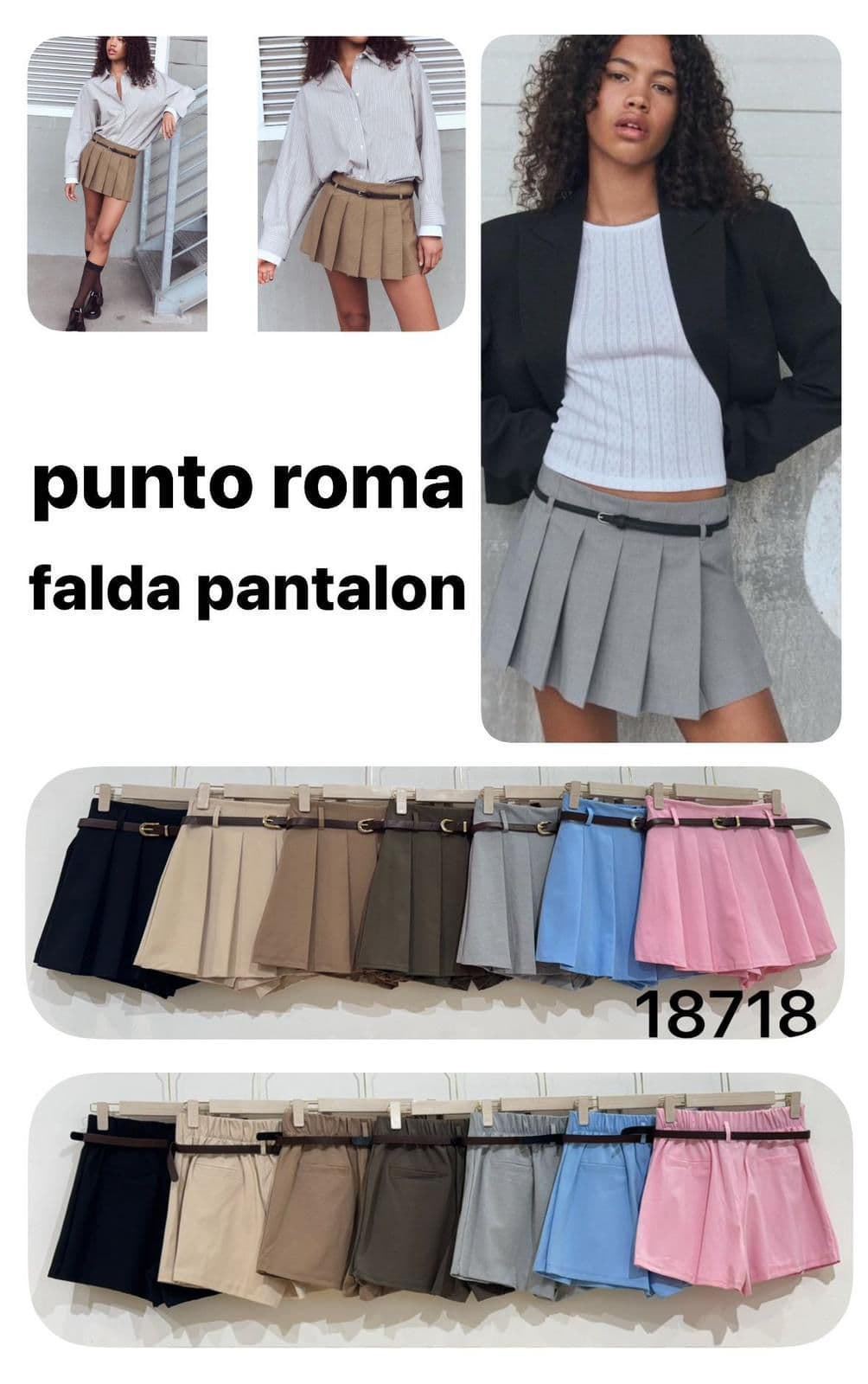 Falda Pantalón Tablas - Imagen 7