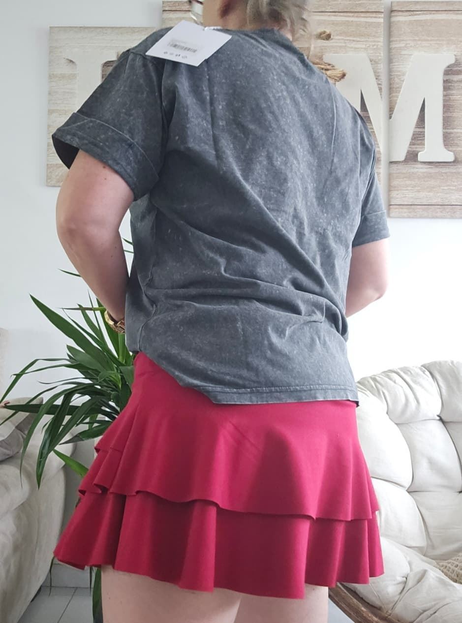 Falda Pantalón Volantes Con Cinturón - Imagen 4
