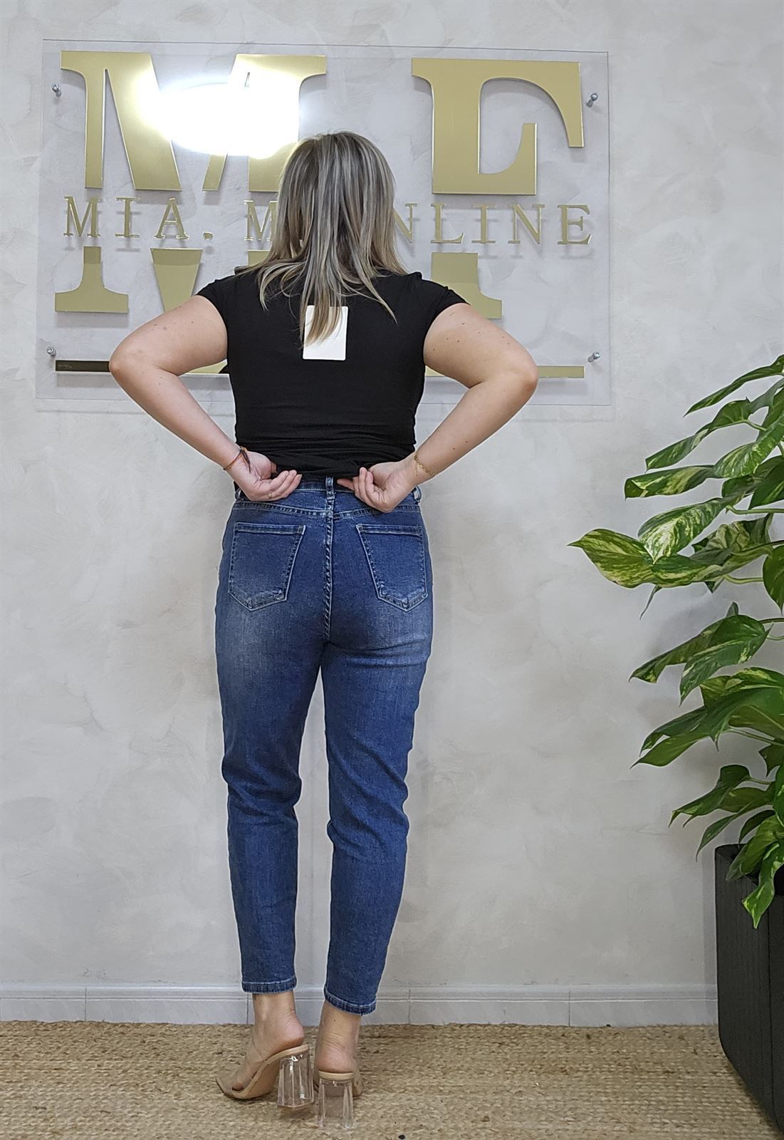 Jean azul bolsillos chinos - Imagen 6