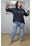 Jogger Vaquero Con Lentejuelas - Imagen 1