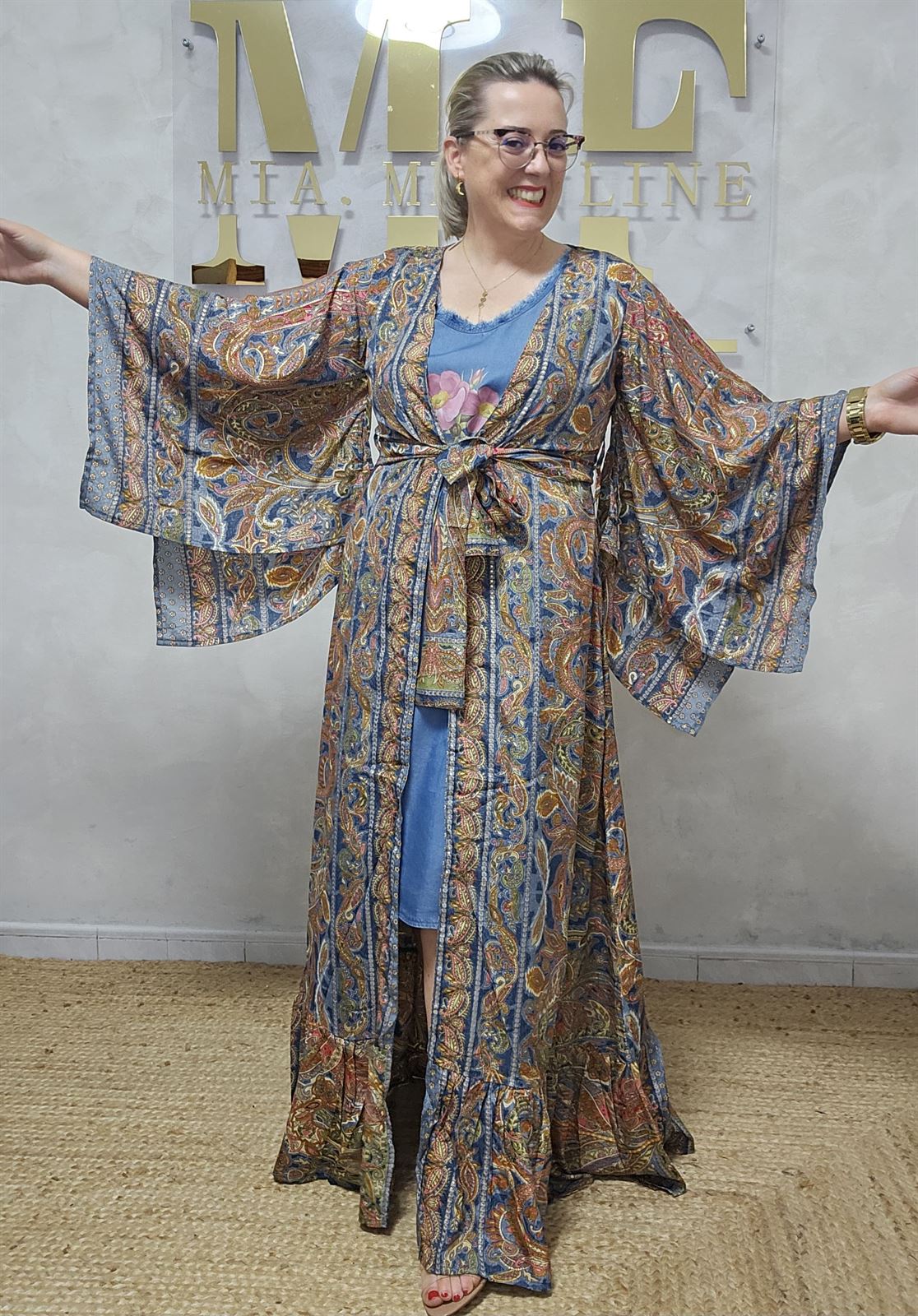 Kimono largo Estampado - Imagen 5