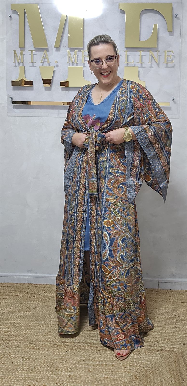Kimono largo Estampado - Imagen 6