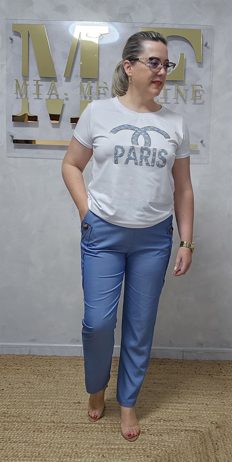 Pantalón Jogger Azul Tejano - Imagen 2