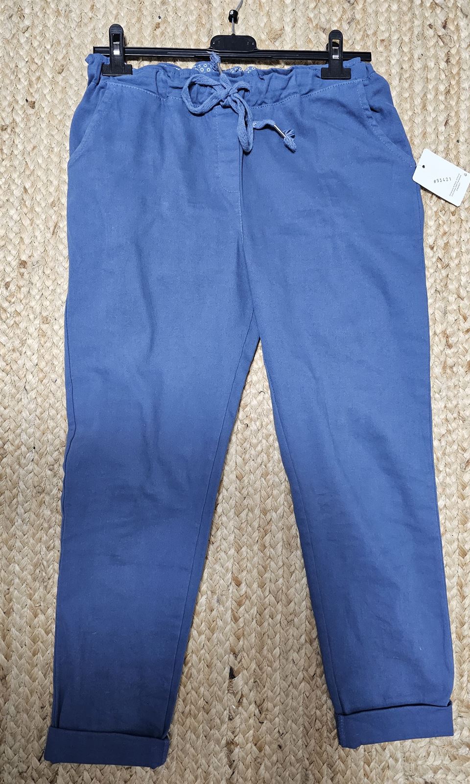 Pantalón Jogger Elástico Azul - Imagen 3