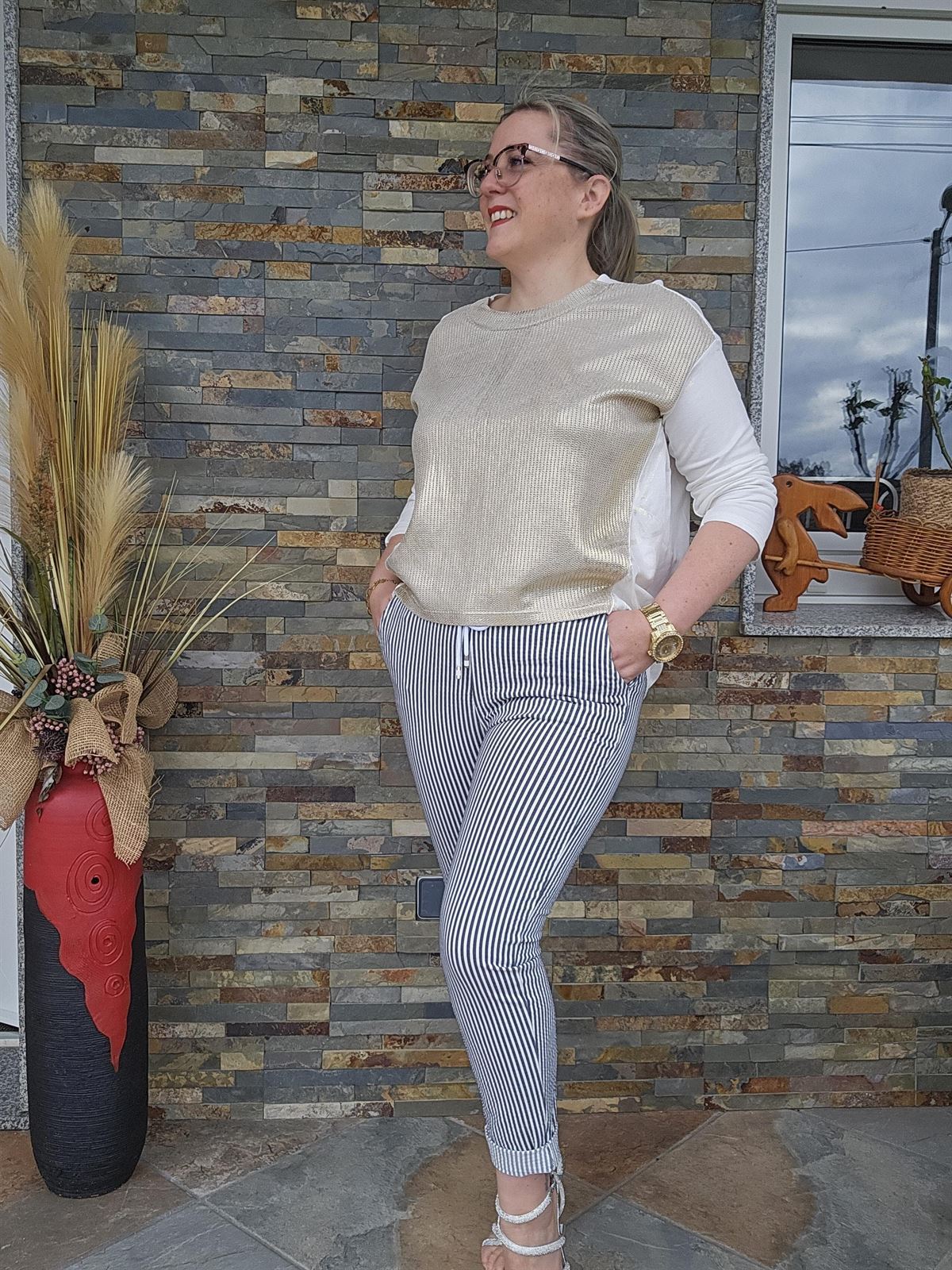 Pantalón Rayas Oscuras - Imagen 4