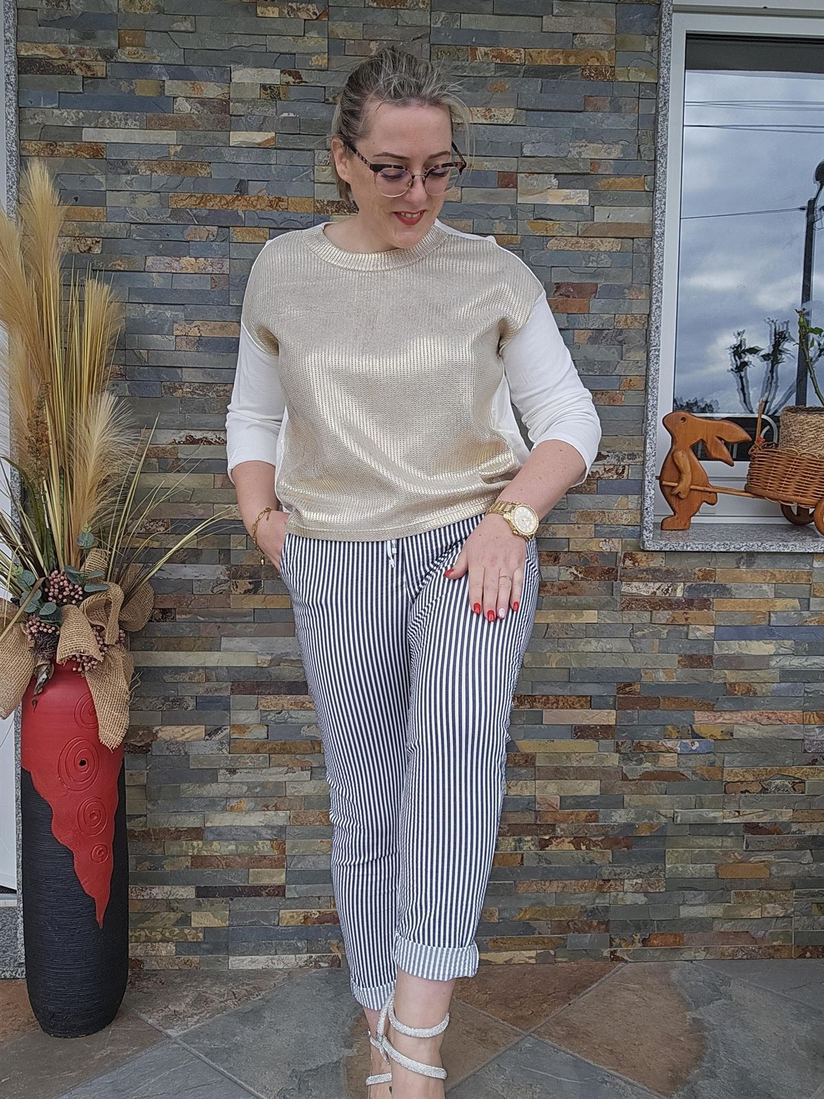 Pantalón Rayas Oscuras - Imagen 7