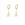 Pendientes Eiffel - Oro Acero Inoxidable - Imagen 2