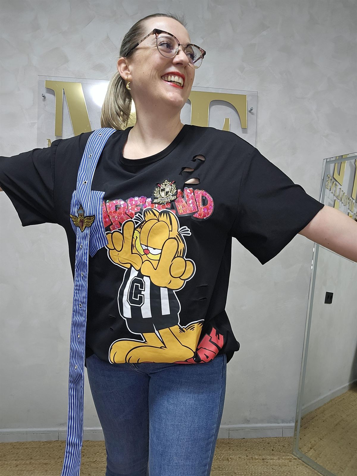 Vestido Garfield Con Lentejuelas - Imagen 15