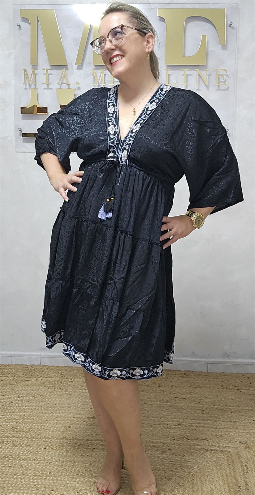 Vestido India Negro - Imagen 6