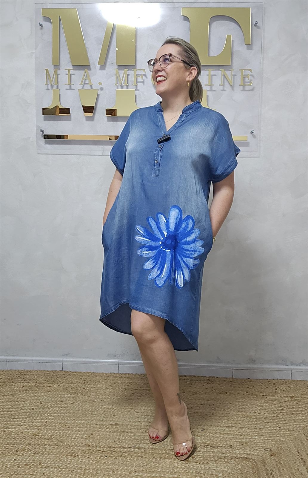Vestido Lyocell Flor - Imagen 4