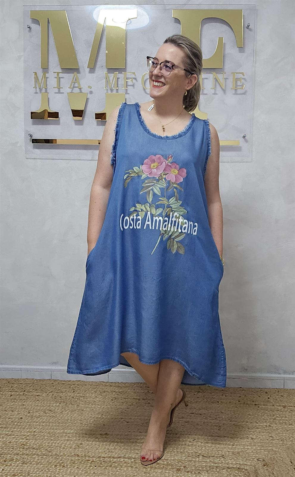 Vestido Lyocell Sin Mangas - Imagen 1