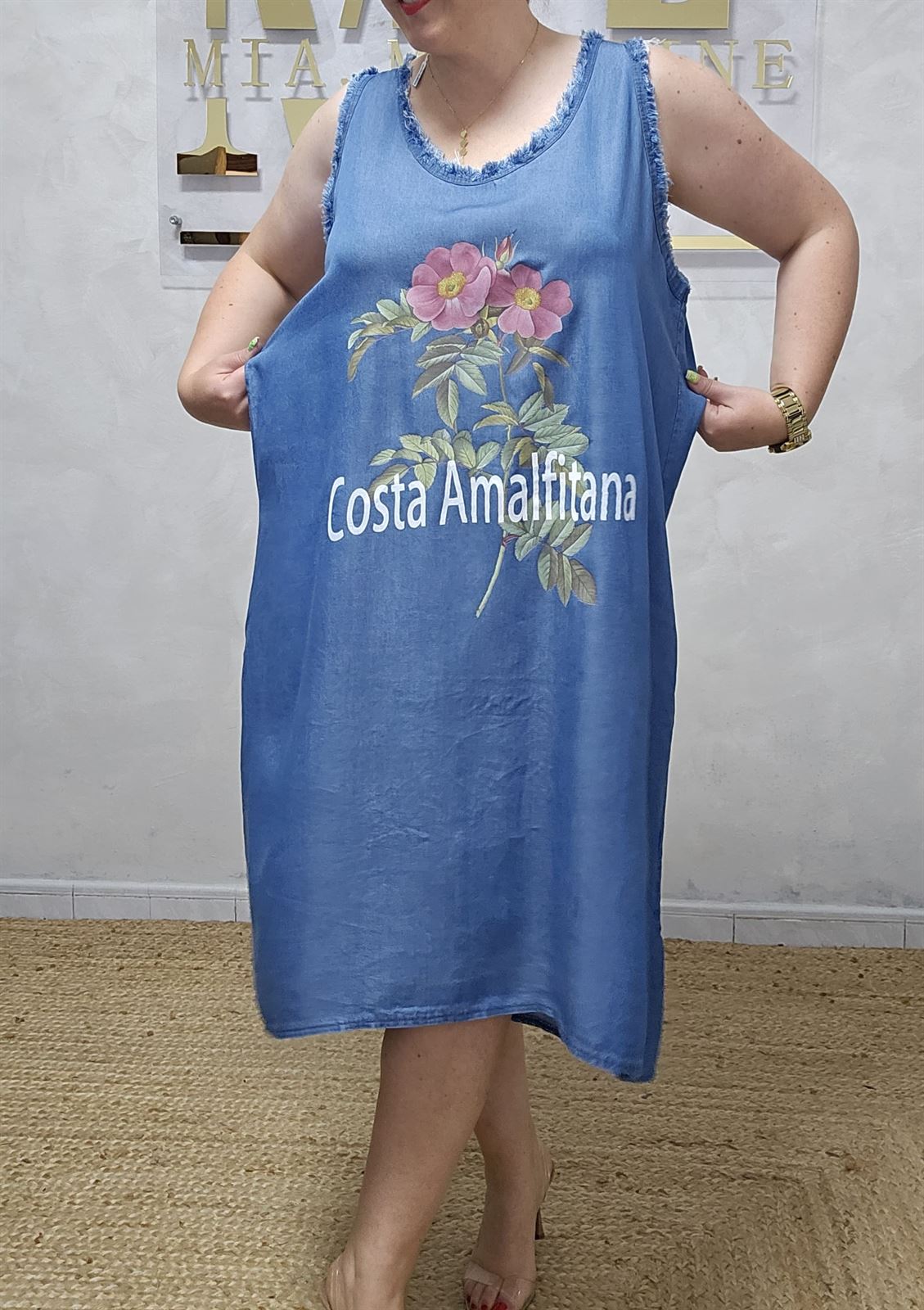 Vestido Lyocell Sin Mangas - Imagen 3