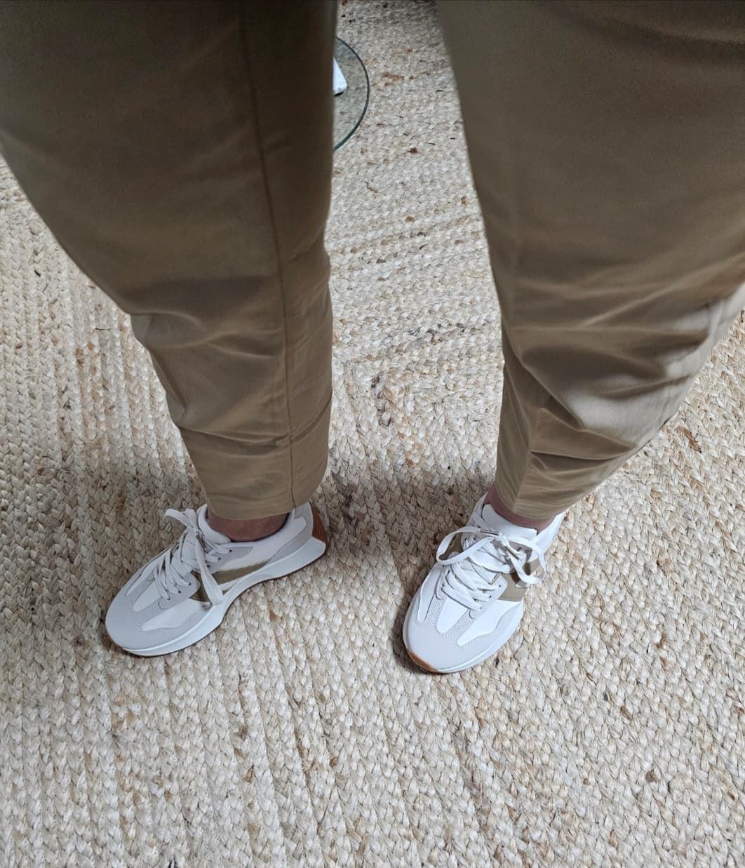 Zapatilla Alta Beige - Imagen 2